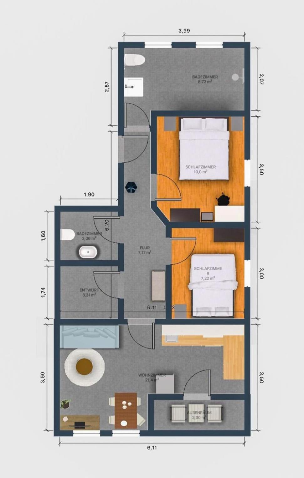 Exklusive Ferienwohnung In Lingen Holthausen 2Zim, 2Badez,Kueche,Balkon,Waschmaschine Exteriér fotografie